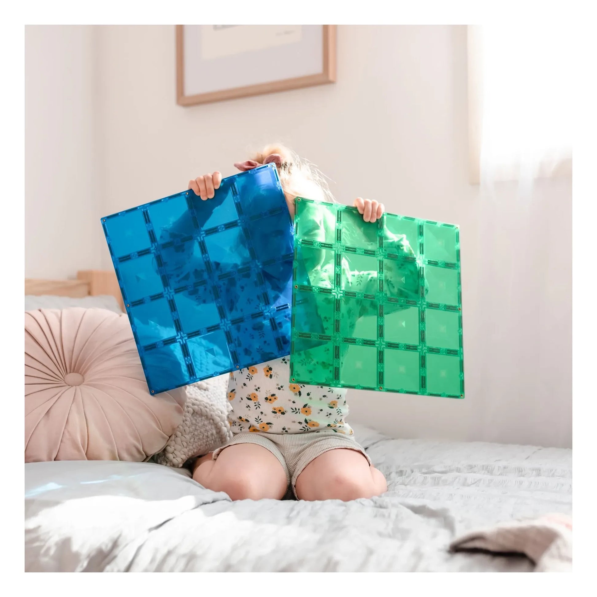 Connetix - Base Blue &amp; Green - 2 pieces