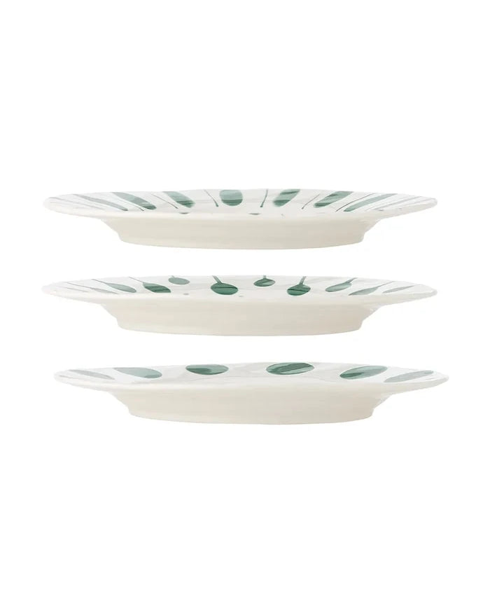 Bloomingville Linora 28 cm Düz Tabak Seti (3 Parça)