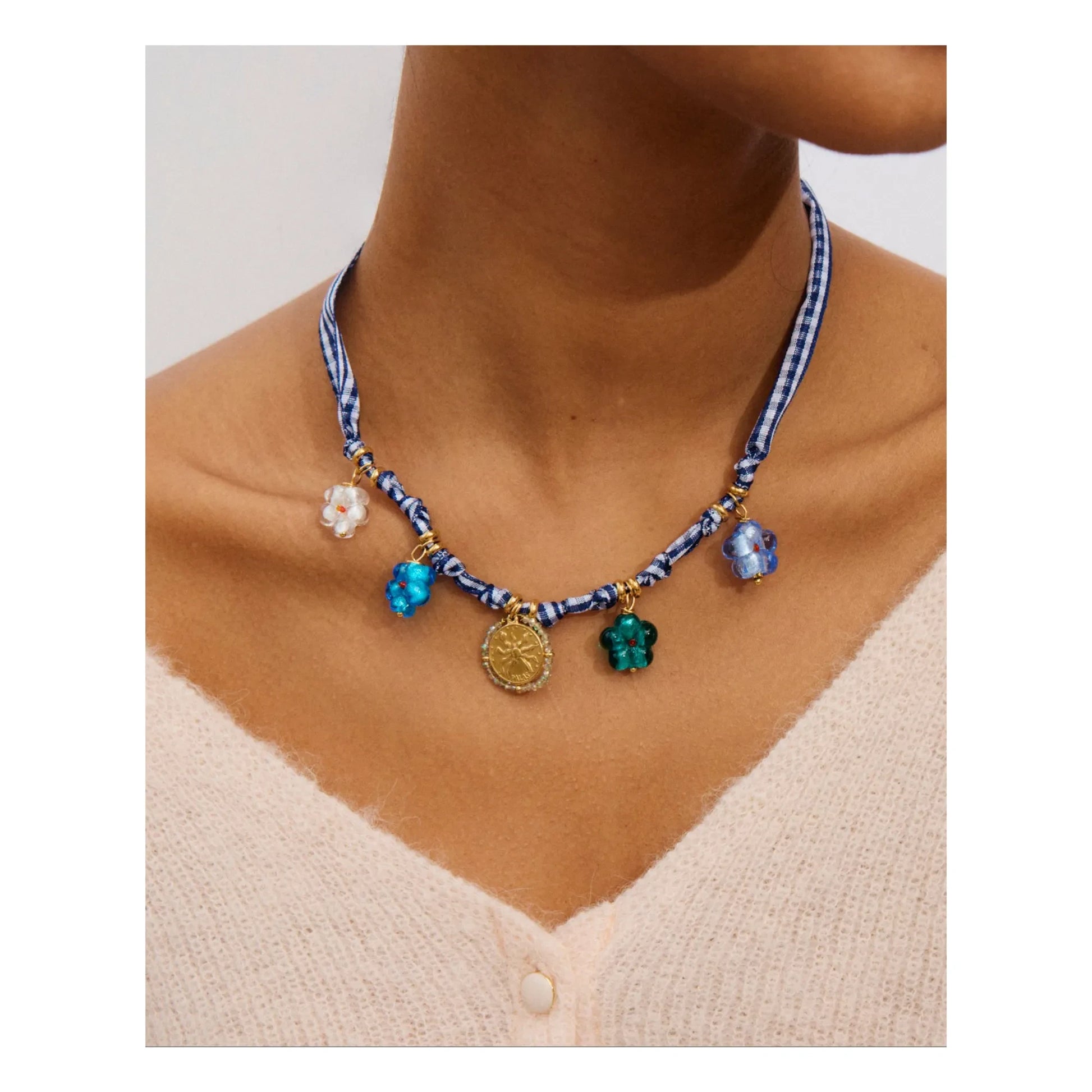 Palas - Picnic necklace | Blue