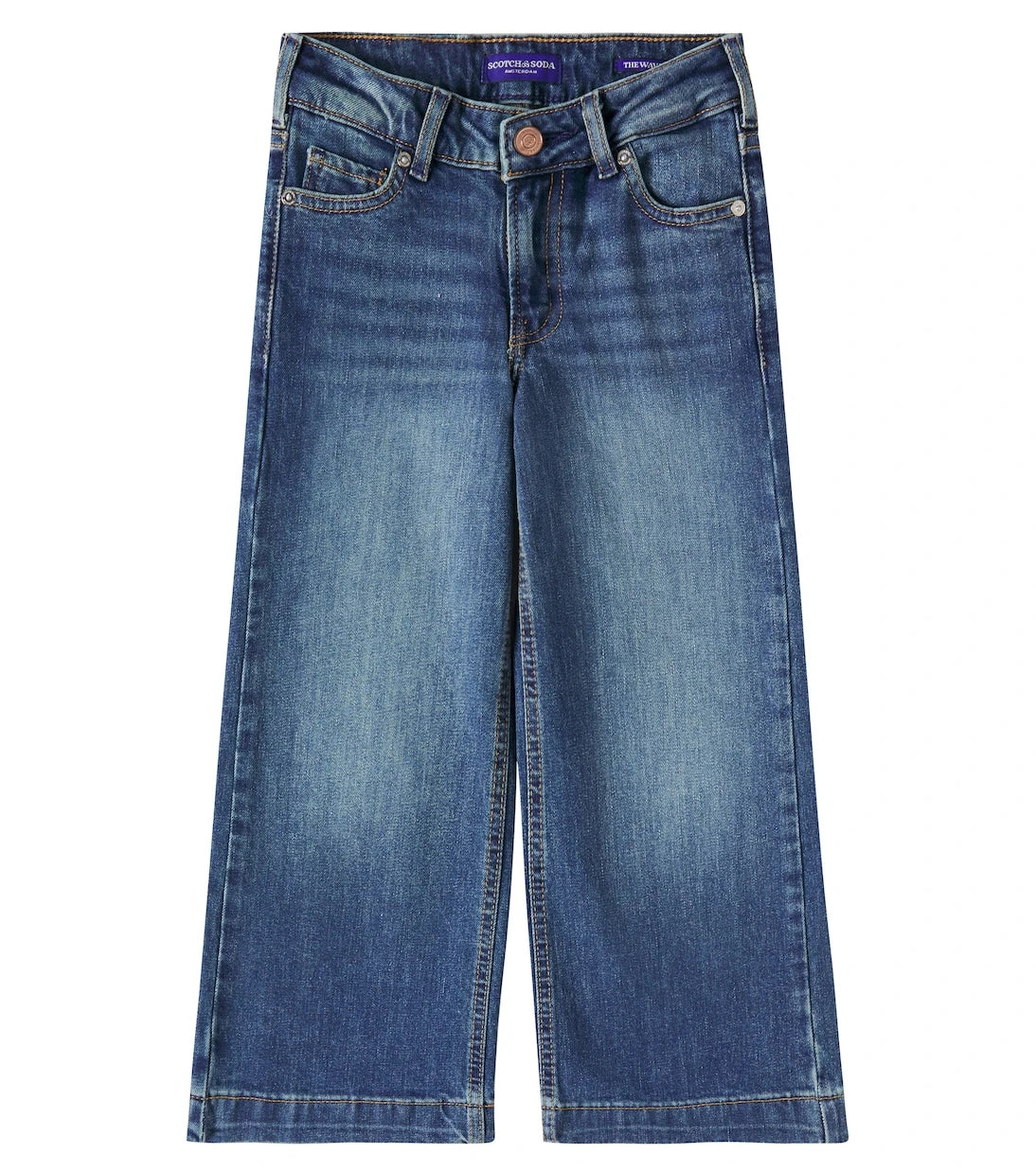 Scotch & Soda Kids - Wave wide-leg jeans