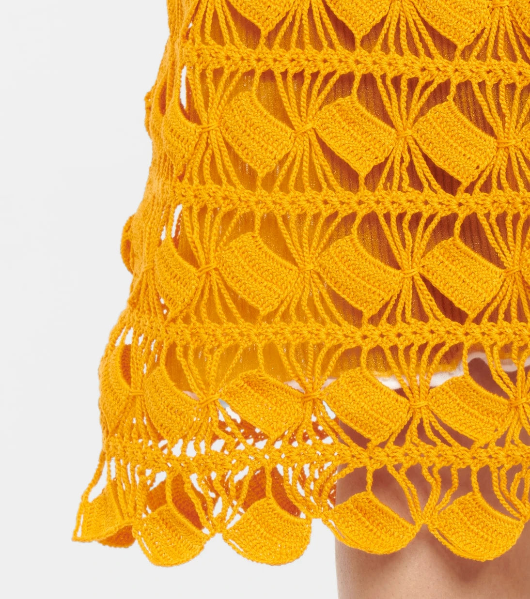 Acne Studios - Crochet cotton midi skirt