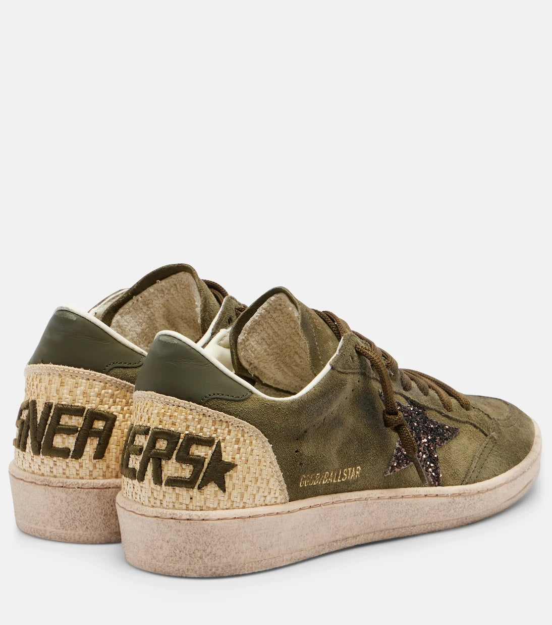 Golden Goose - Ball Star glitter suede sneakers