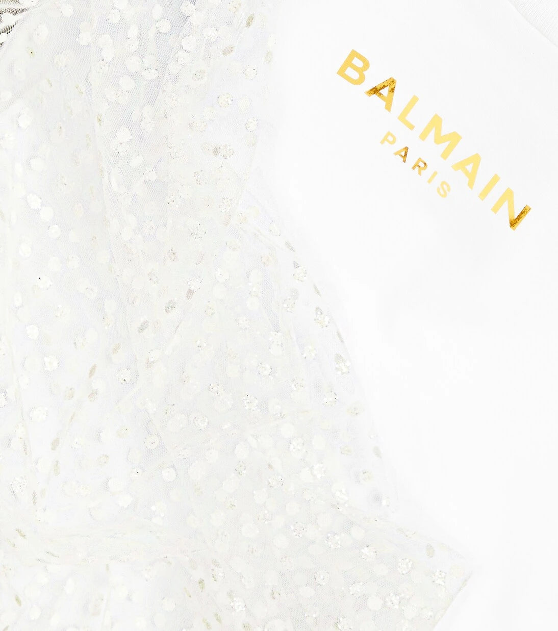 Balmain Kids - Polka-dot cotton jersey dress