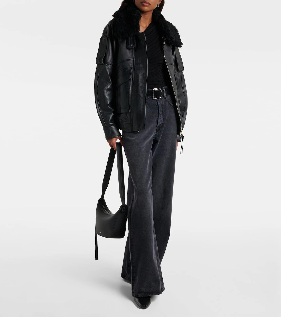 Agolde - Annette asymmetrical ruched top