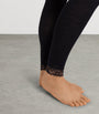Hanro Black Wool-Silk Woolen Lace Leggings