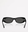 Jimmy Choo Black Oval Logo Sunglasses