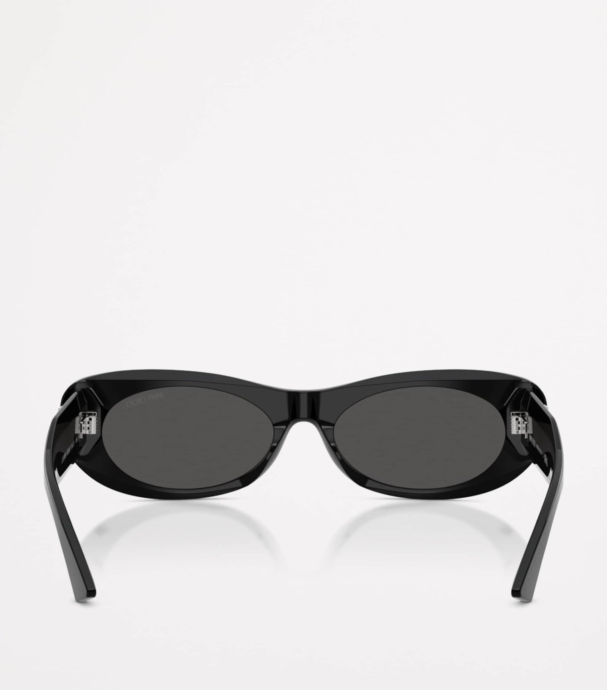 Jimmy Choo Black Oval Logo Sunglasses
