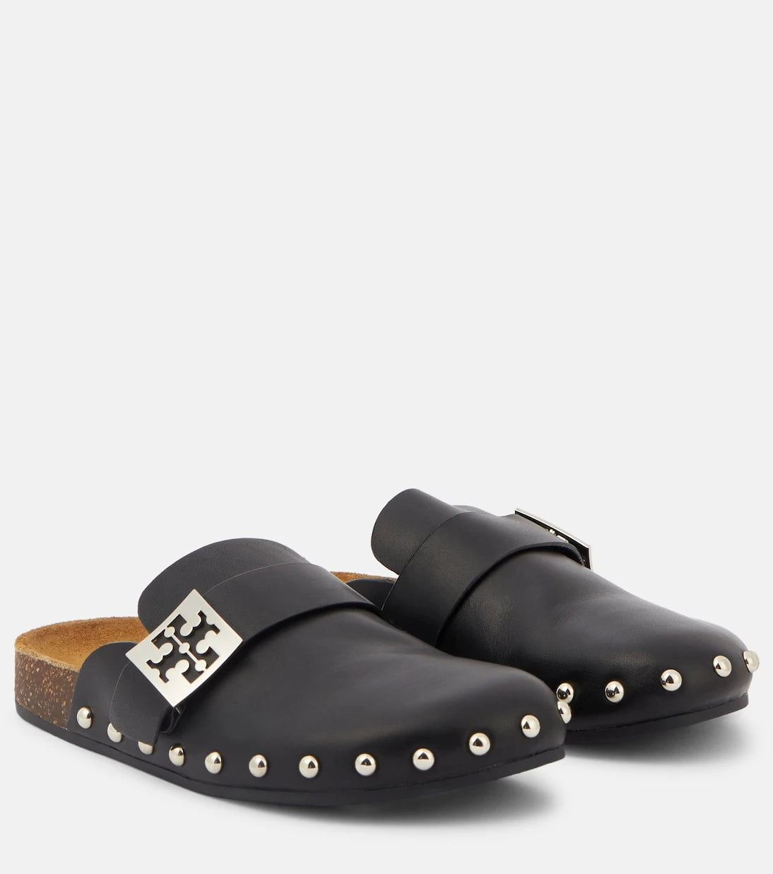 Tory Burch - Mellow studded leather slippers