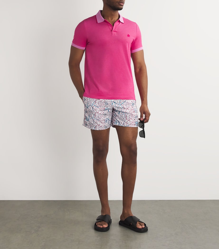 Embroidered-Shells Mistral Swim Shorts