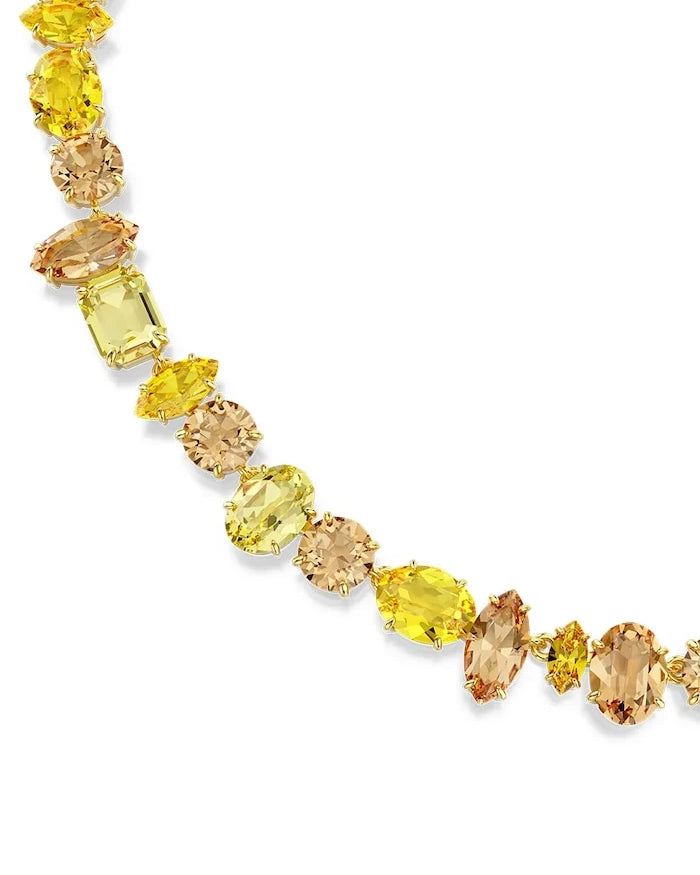 Swarovski kadın kolyesi, altın kaplama, kristal model Swarovski GEMA