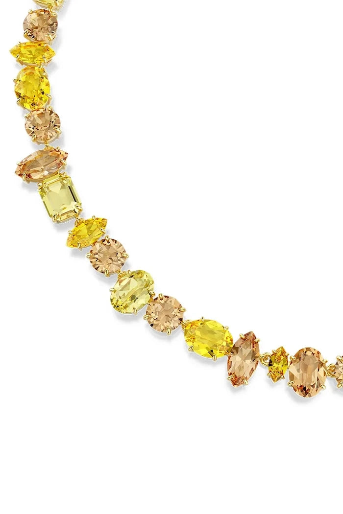 Swarovski kadın kolyesi, altın kaplama, kristal model Swarovski GEMA