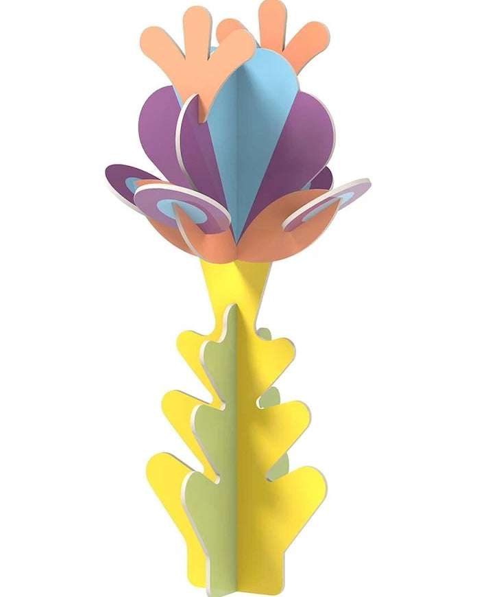 Diy скулптура Octaevo Flower Kağıt Heykel 4