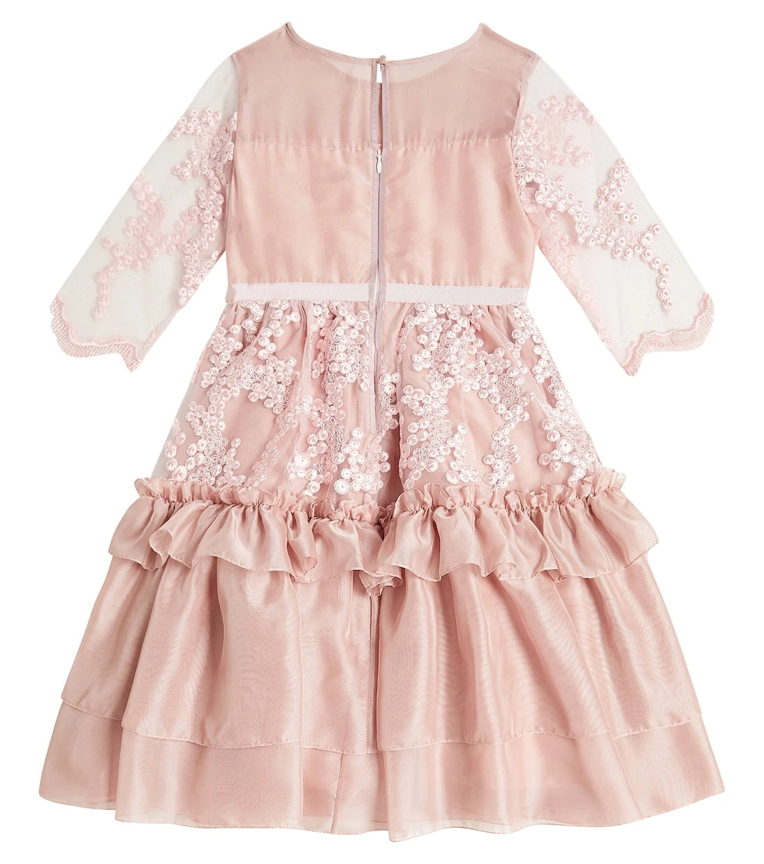 Patachou - Frill-trimmed chiffon dress