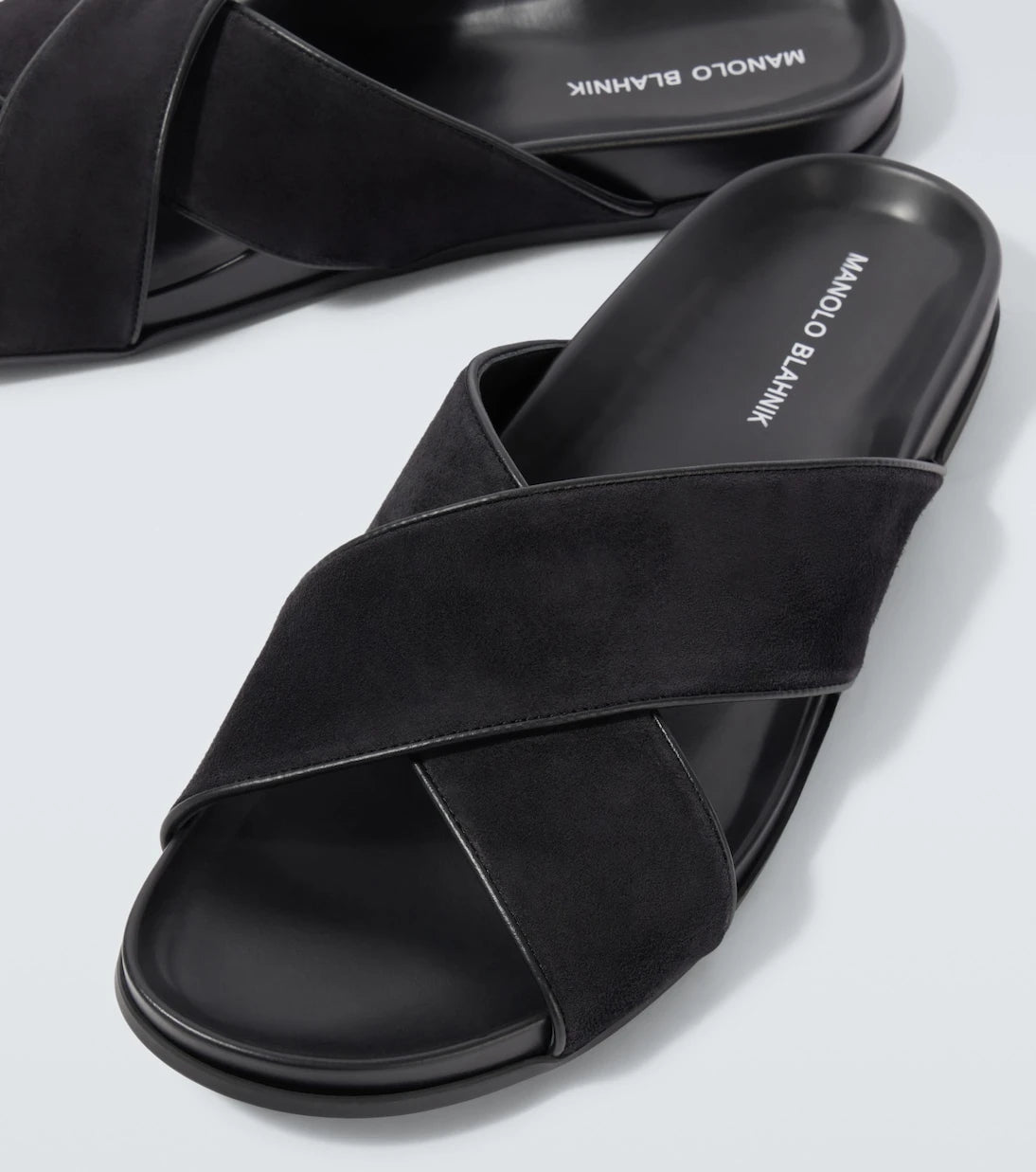 Manolo Blahnik - Chiltern suede slides