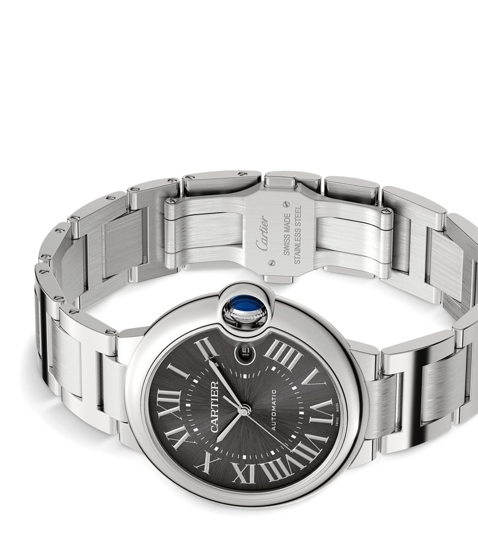 Stainless Steel Ballon Bleu de Cartier Watch 40mm