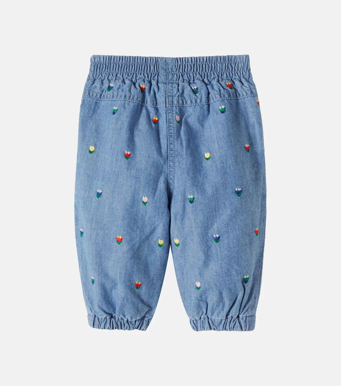 Stella McCartney Kids - Baby embroidered chambray pants