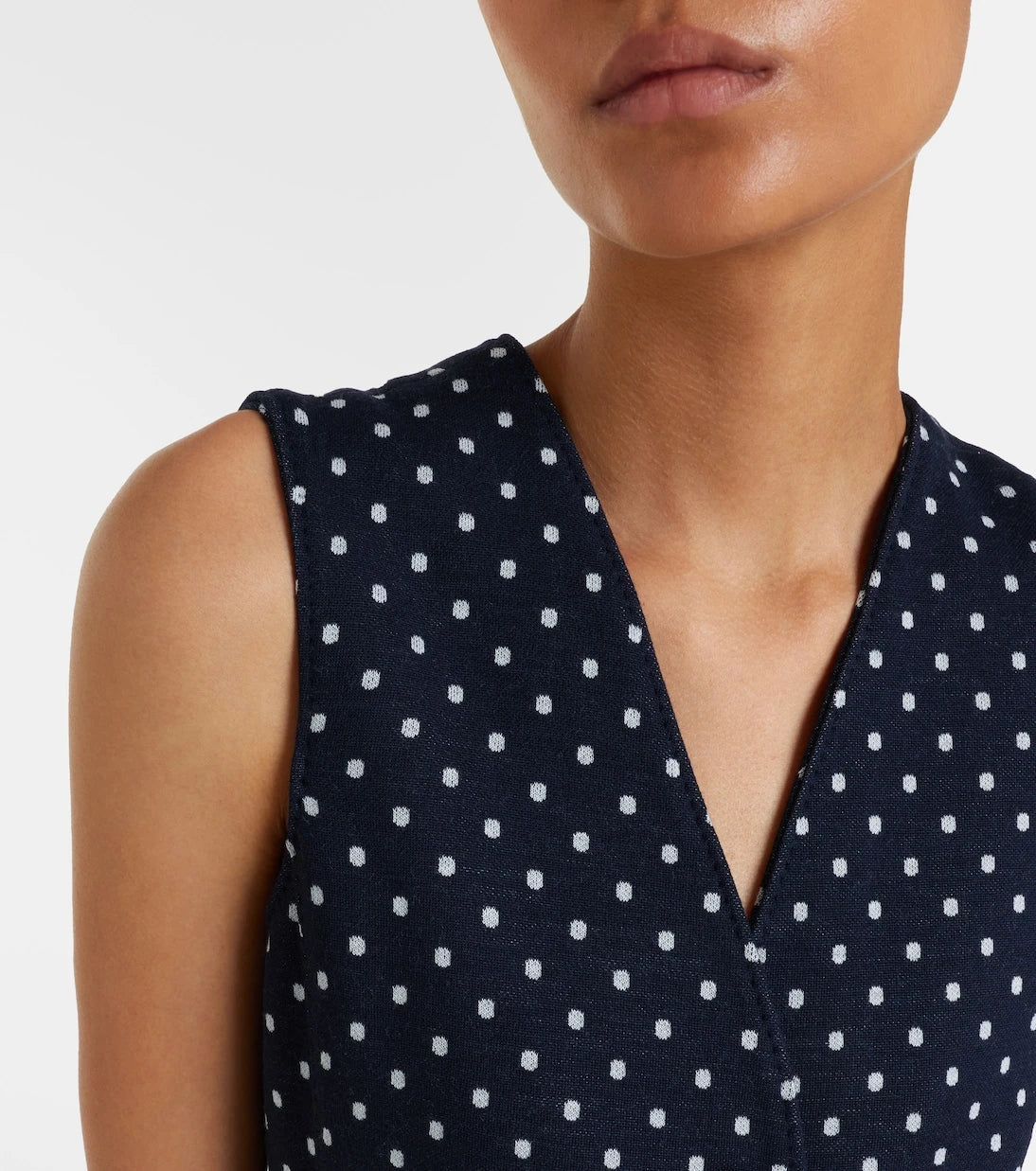 Max Mara - Polka-dot jersey vest