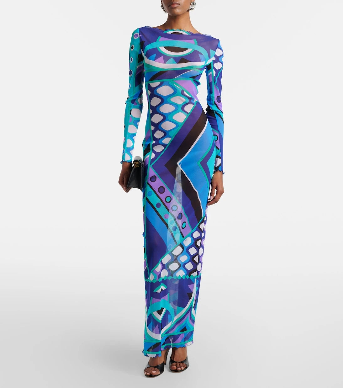 Pucci - Vivara ruffled tulle maxi dress