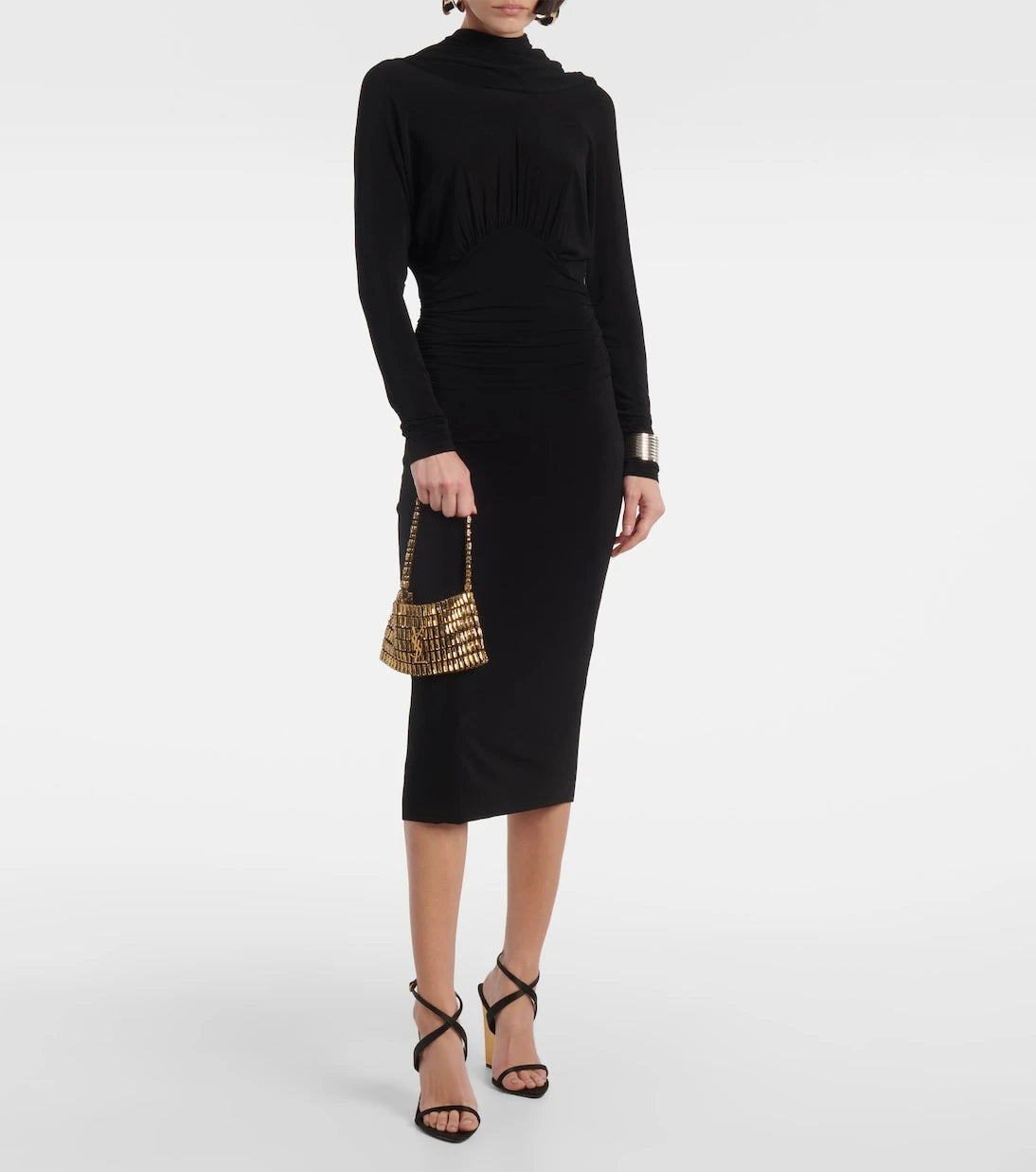 Saint Laurent - Evening Mini embroidered shoulder bag
