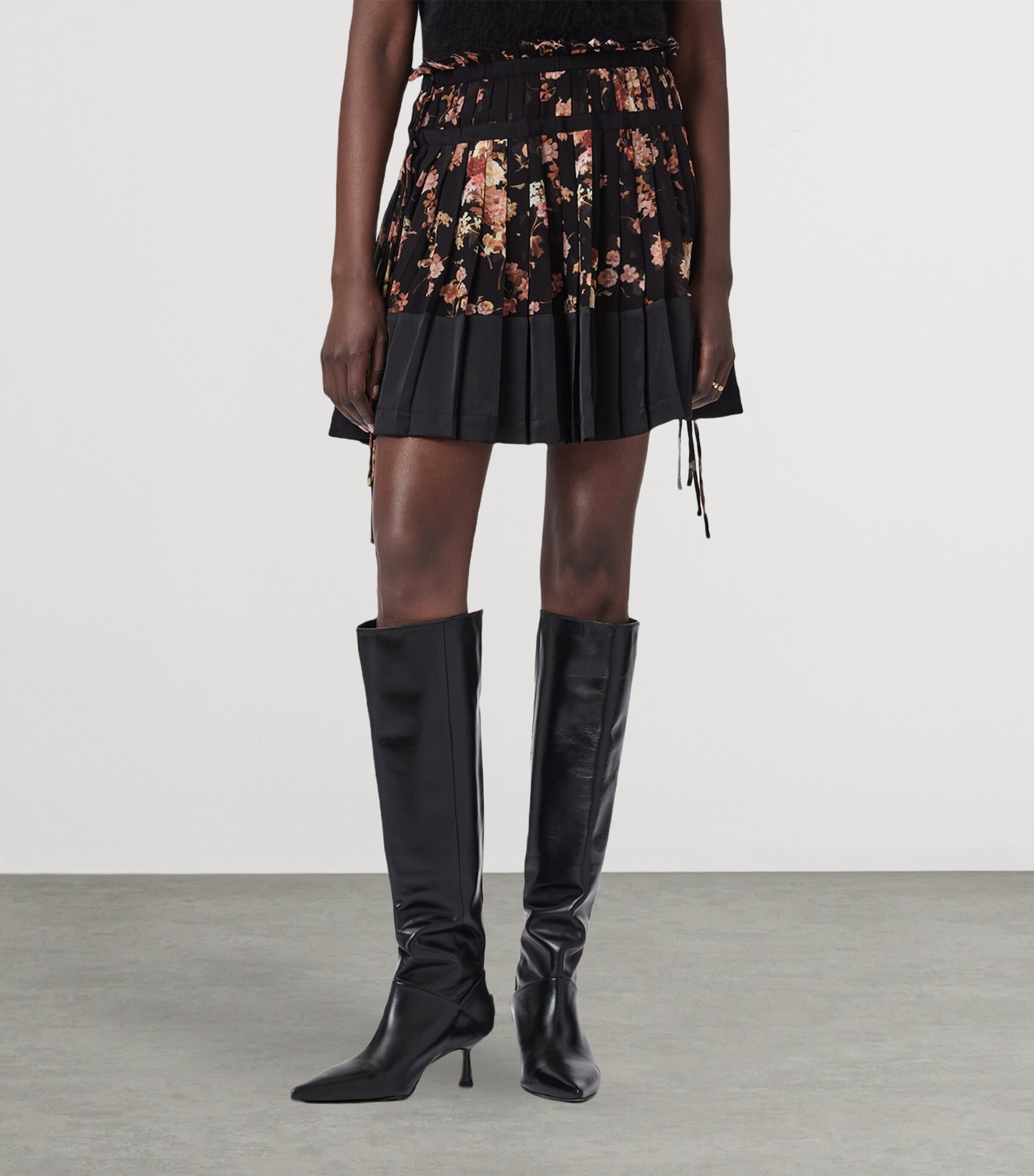 Black Elara Mini Skirt