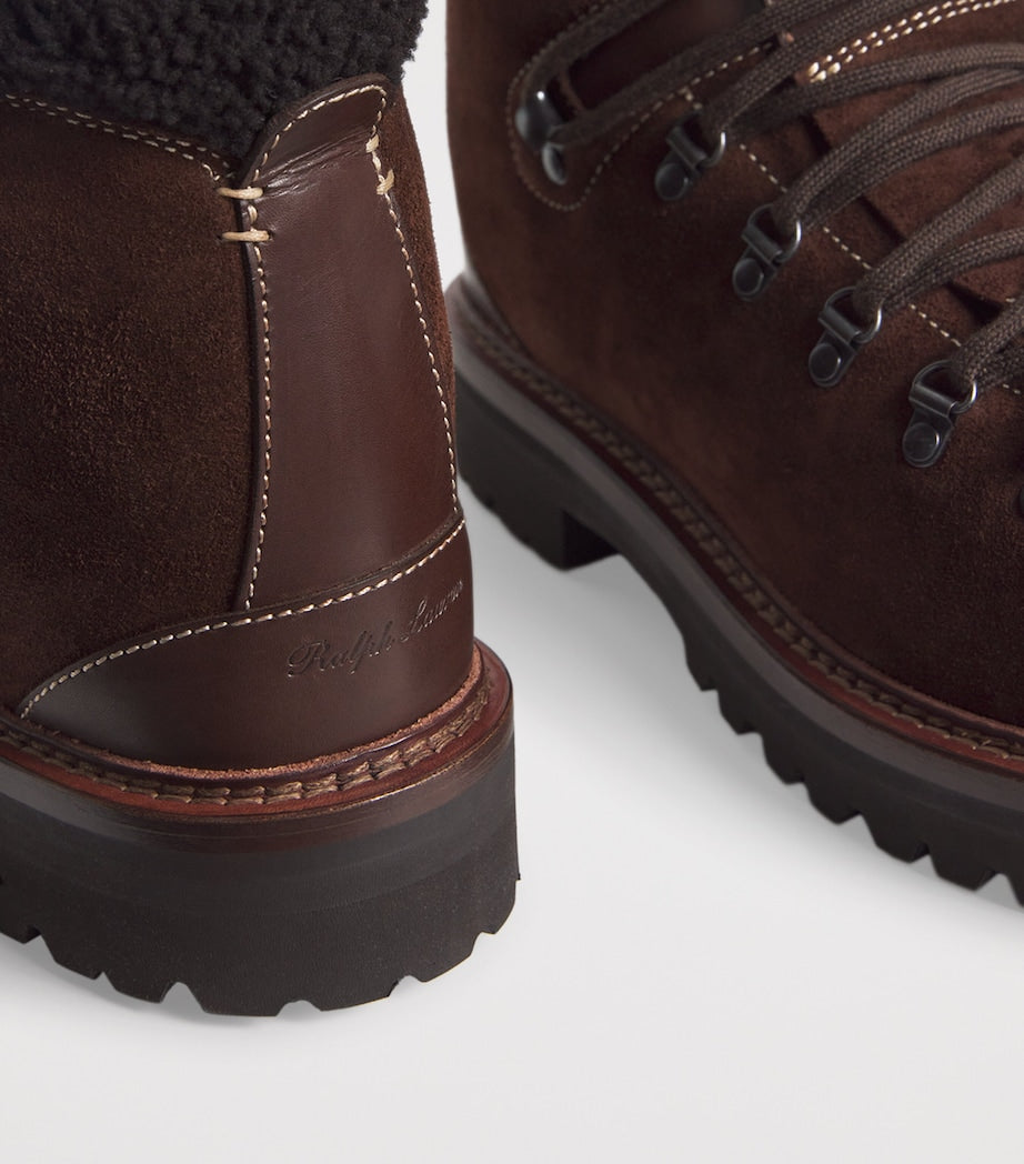 Suede Halpin Lace-Up Boots