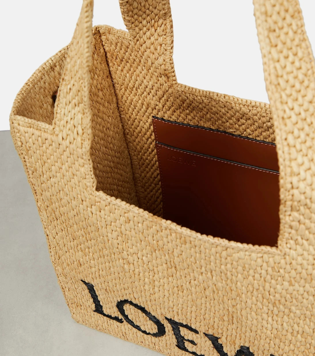 Loewe - Paula's Ibiza Medium logo raffia tote bag