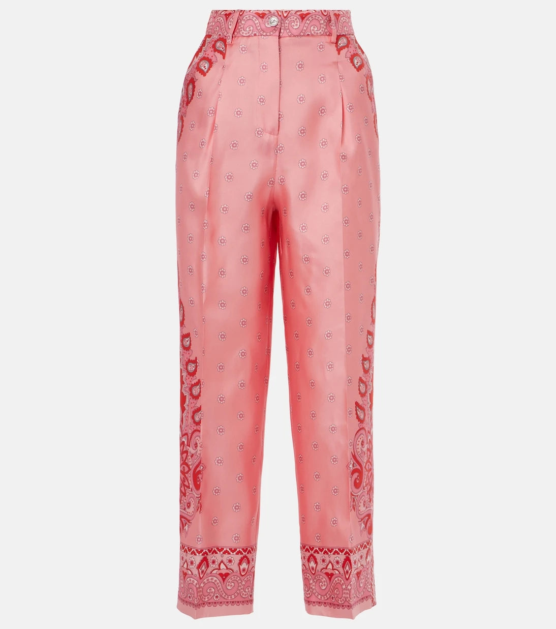 Etro - Paisley ipek düz pantolon