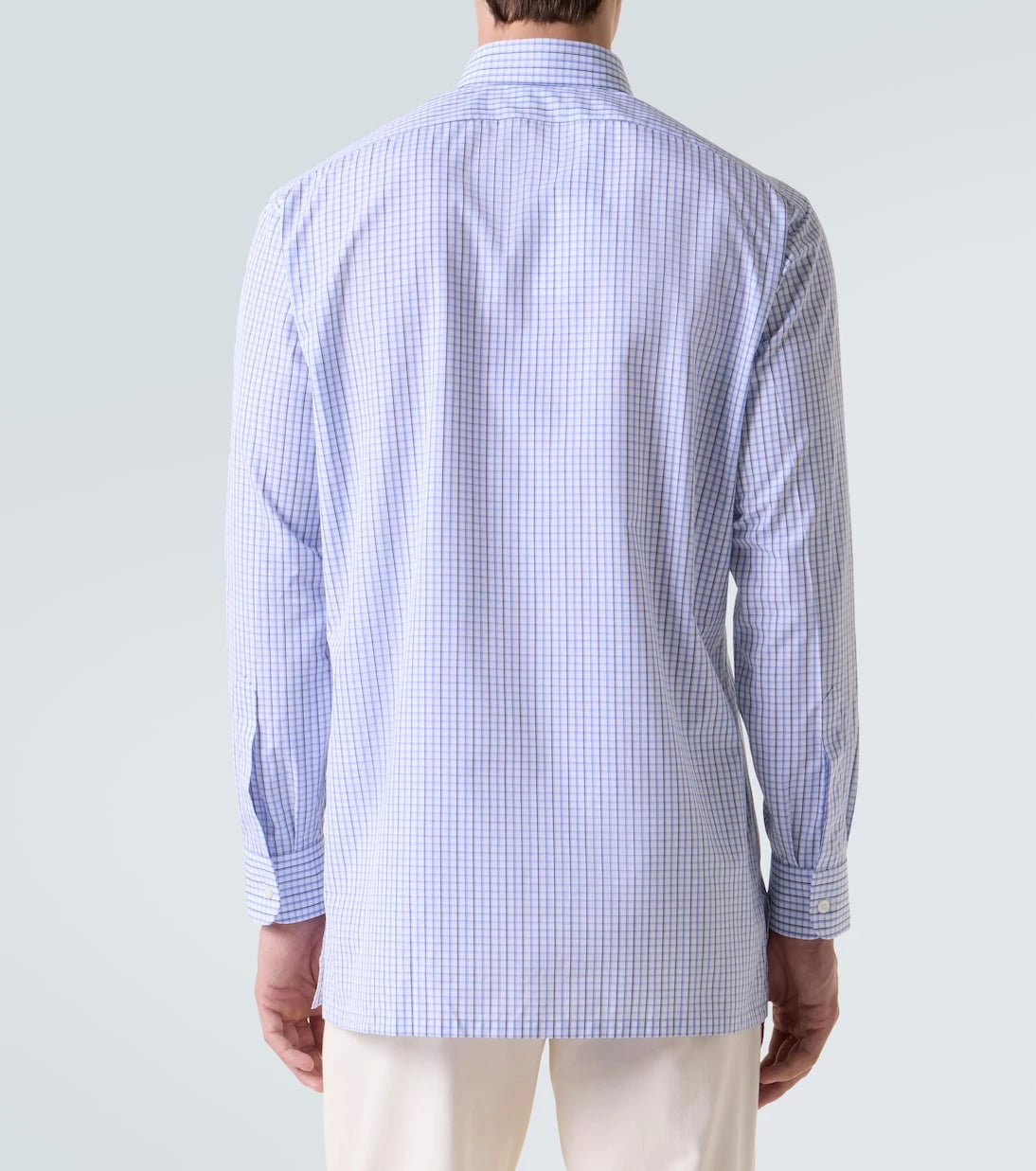 Charvet - Checked cotton poplin shirt