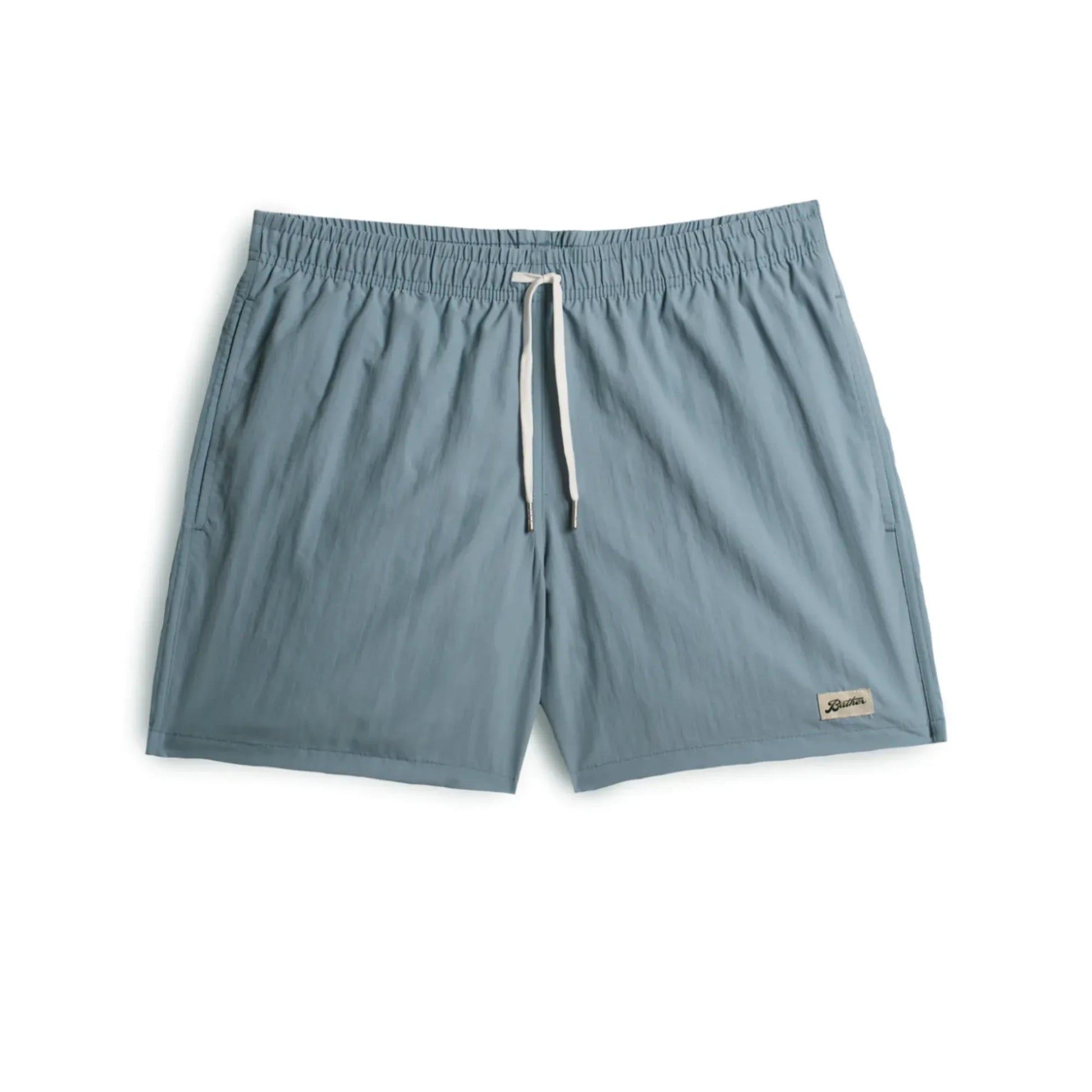 Bather - Plain Recycled Swim Shorts | Bleu stone