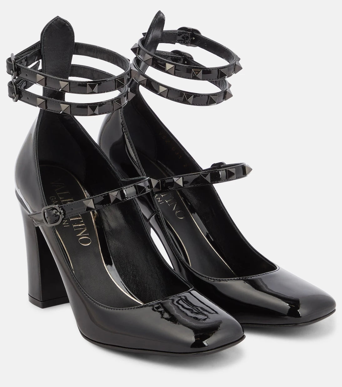 Valentino Garavani - Tan-Go patent leather pumps