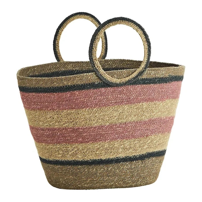 Madam Stoltz deniz yosunu piknik sepeti 55 x 18 x 30 cm