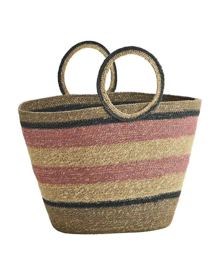 Madam Stoltz deniz yosunu piknik sepeti 55 x 18 x 30 cm