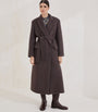 Virgin Wool-Cashmere Belted Trench Coat