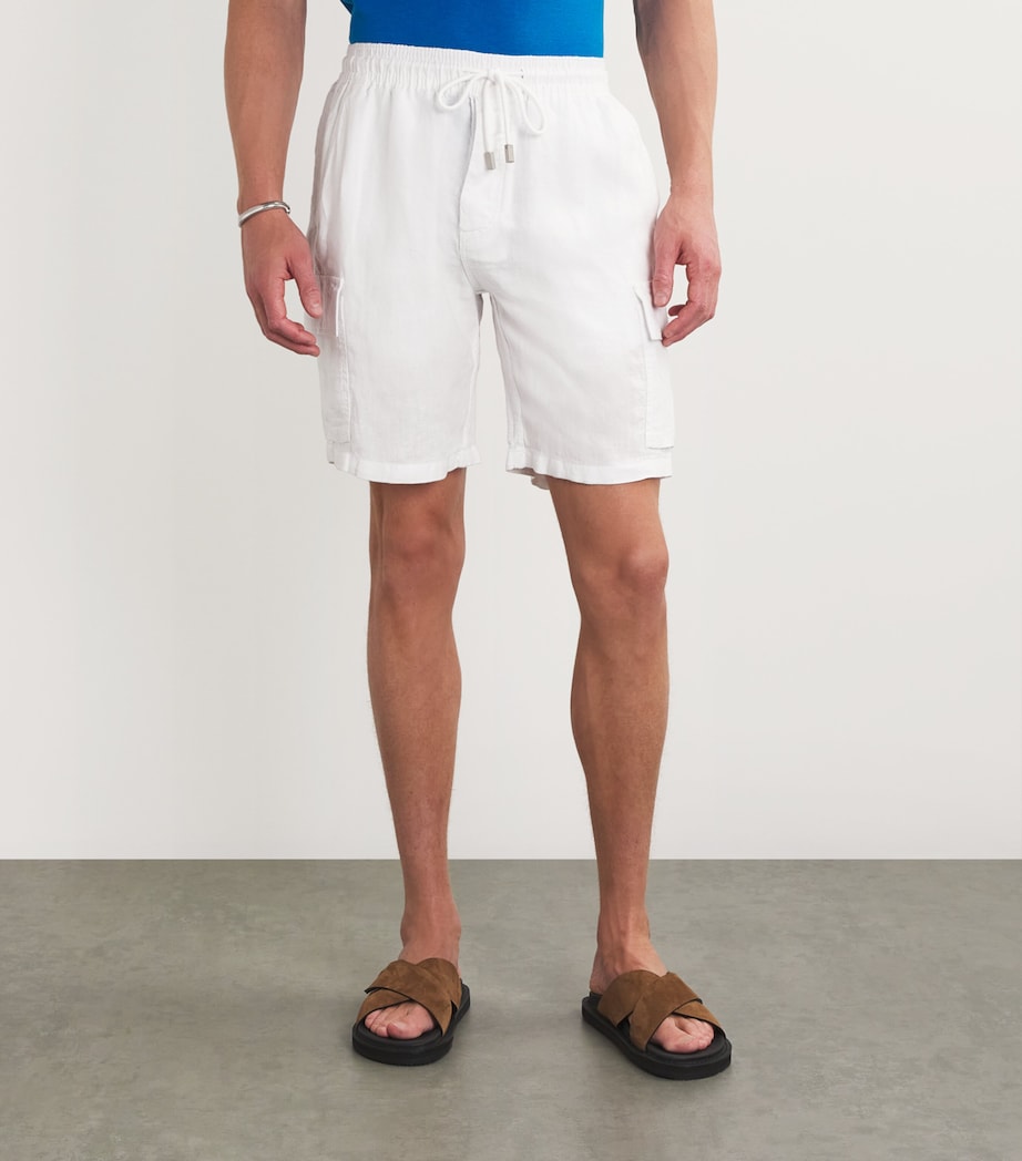 Linen Cargo-Pockets Baie Shorts