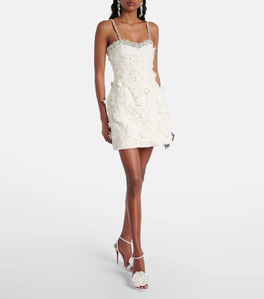 Leo Lin - Sophie embellished lace minidress