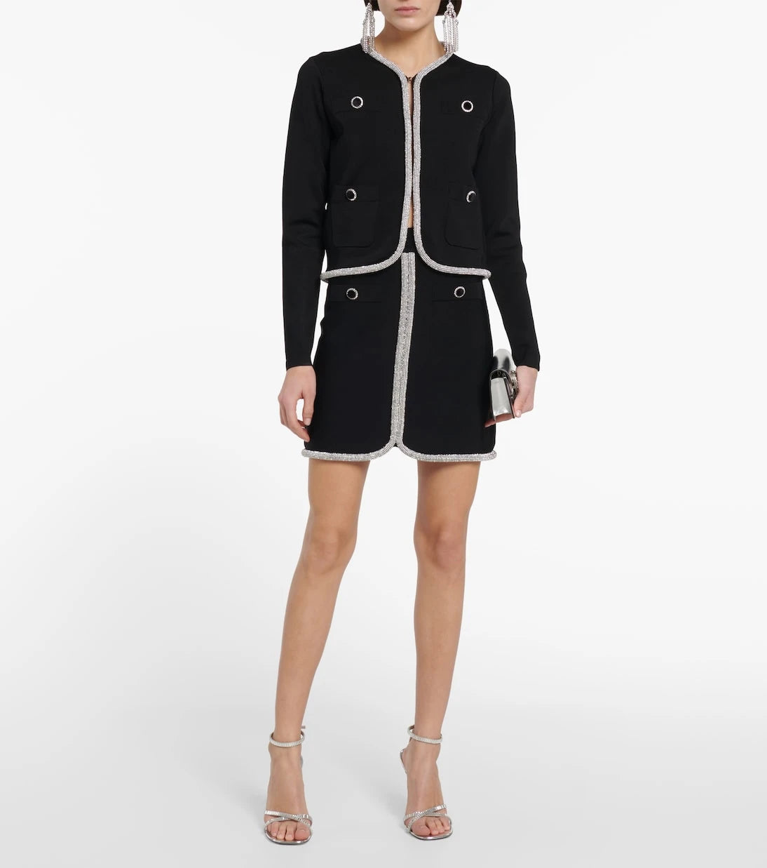 Rebecca Vallance - Raine crystal-trimmed miniskirt