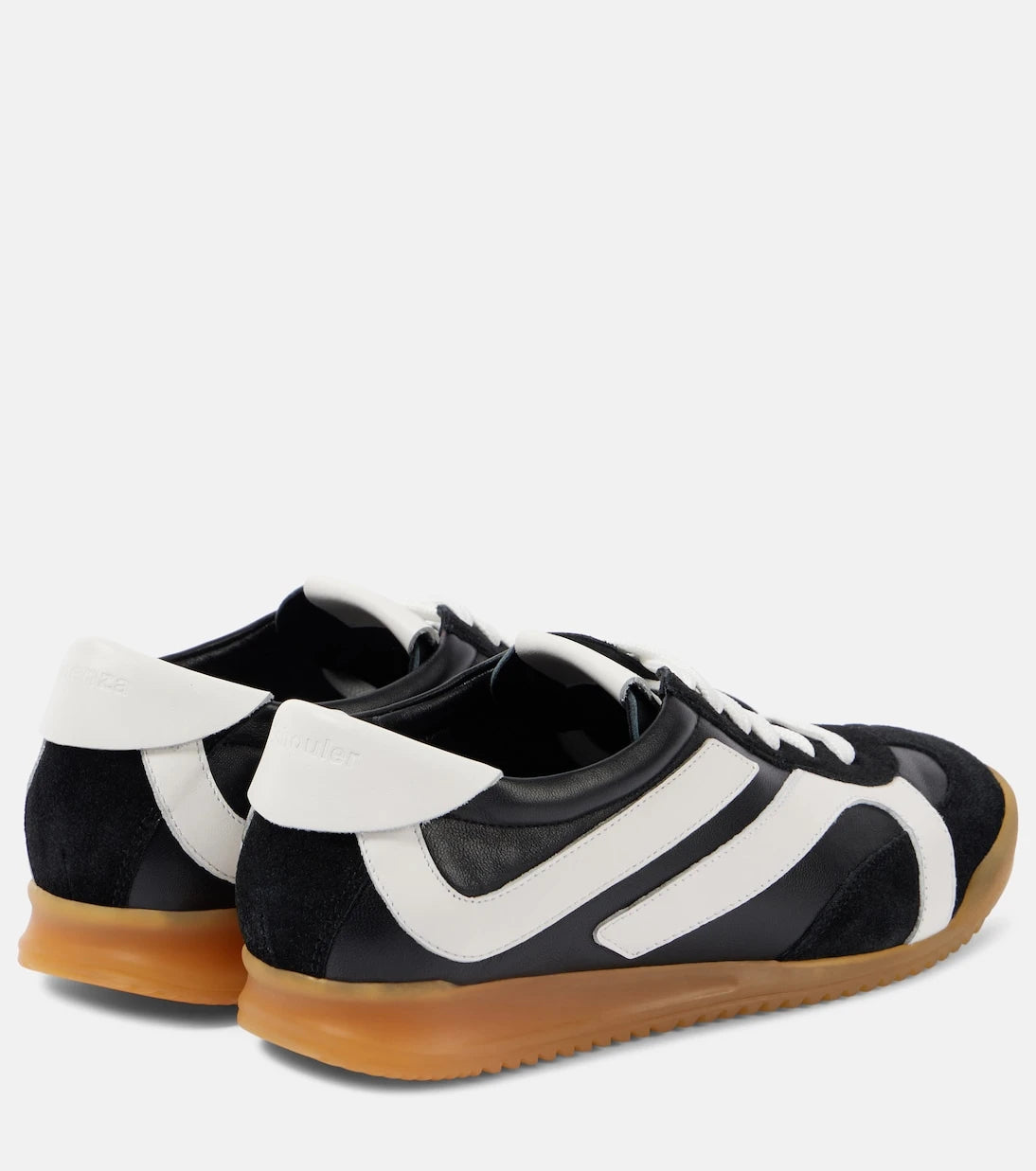 Proenza Schouler - Track suede-trimmed leather sneakers