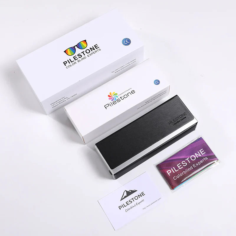 Pilestone - Aviator Classic Lens B Universal Colour Blind Glasses