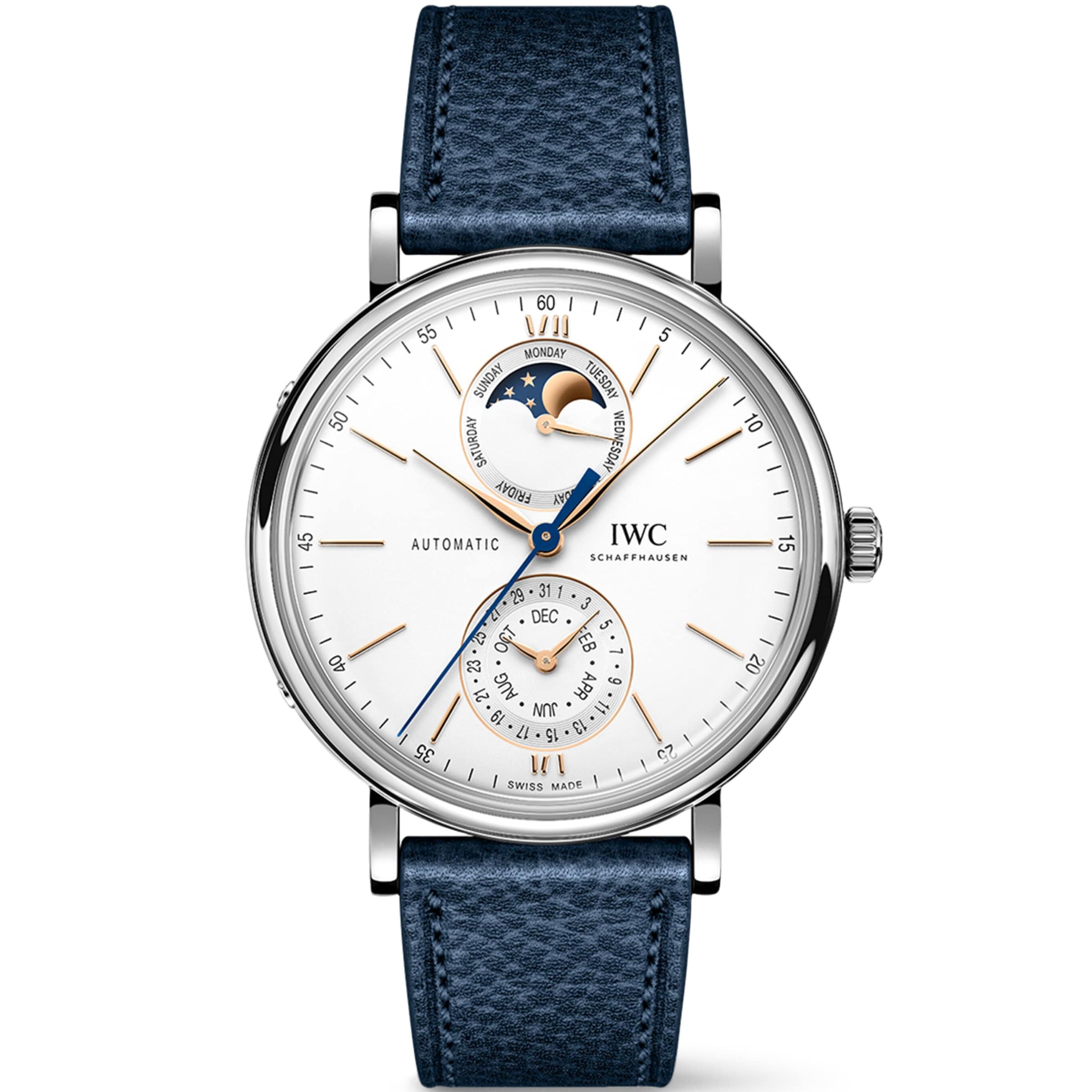 Stainless Steel Portofino Complete Calendar Watch 41mm