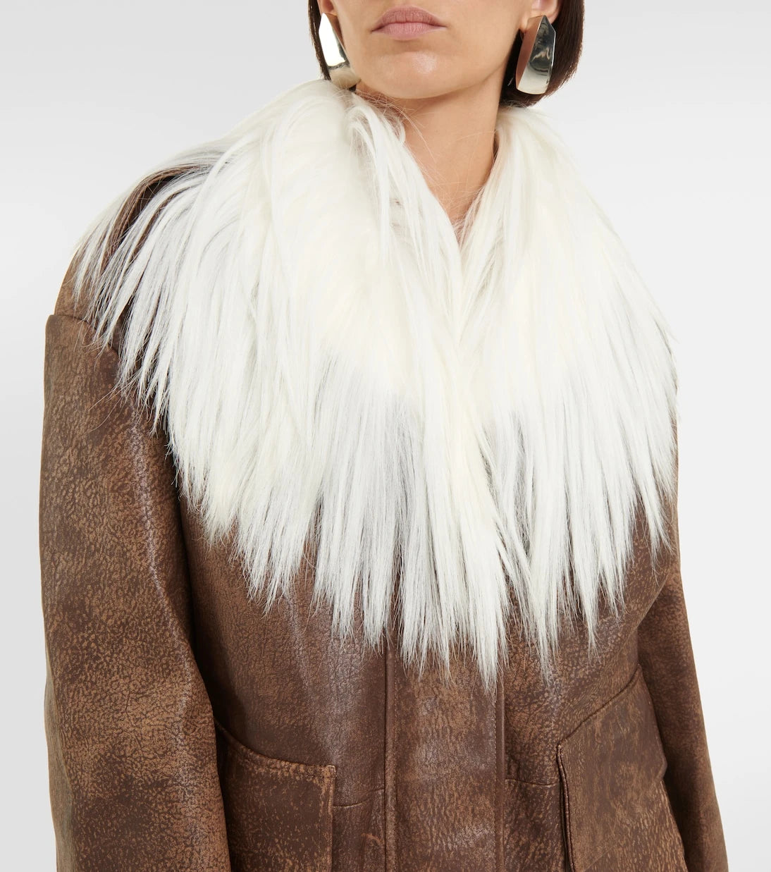 Dodo Bar Or - Yoyo shearling-trimmed leather jacket