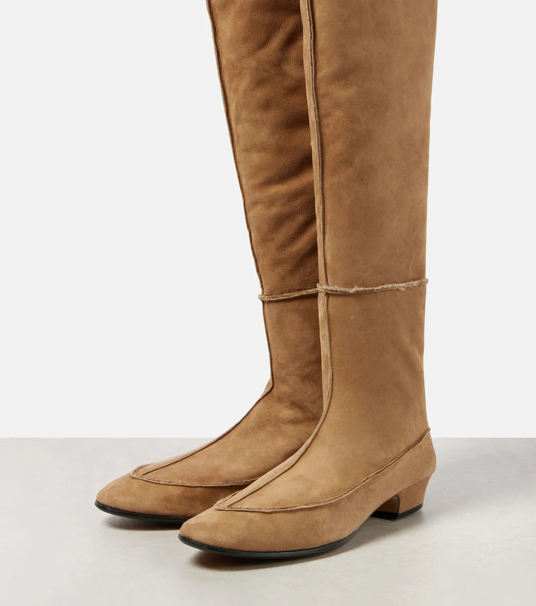 The Row - Awar suede over-the-knee boots