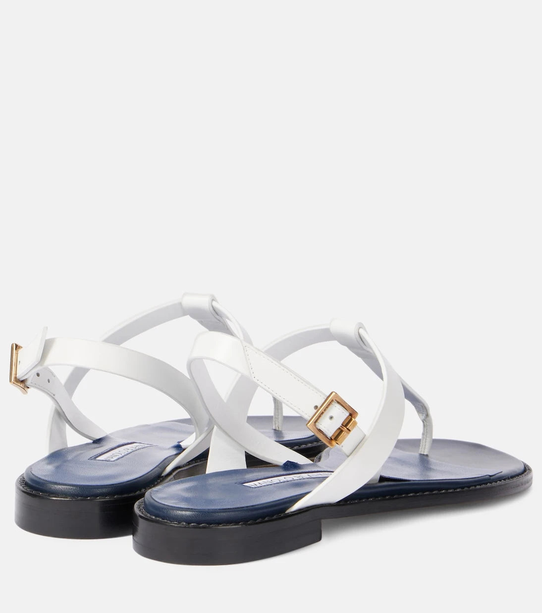 Manolo Blahnik - Hata leather thong sandals