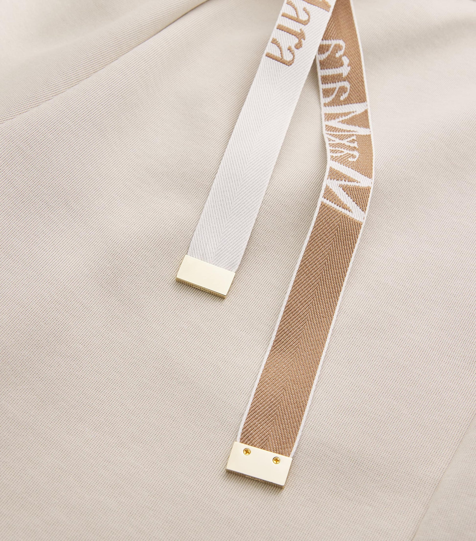 White Cotton-Blend Jersey Trousers