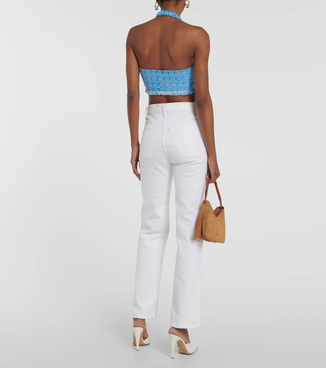 Staud - Becca tweed crop top