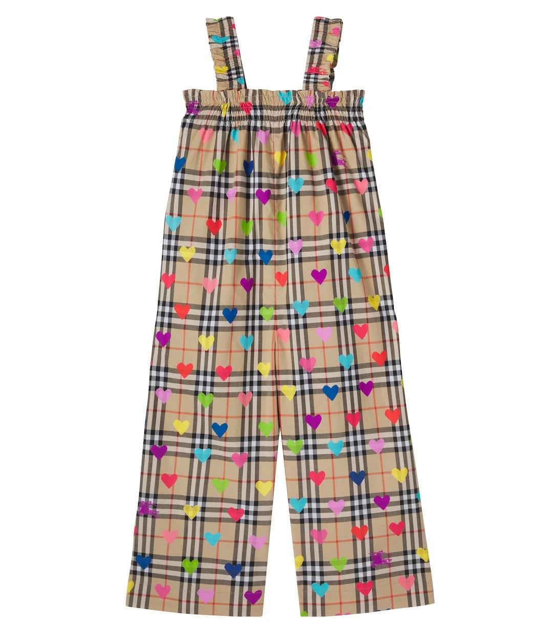 Burberry Kids - Burberry Check printed cotton overalls