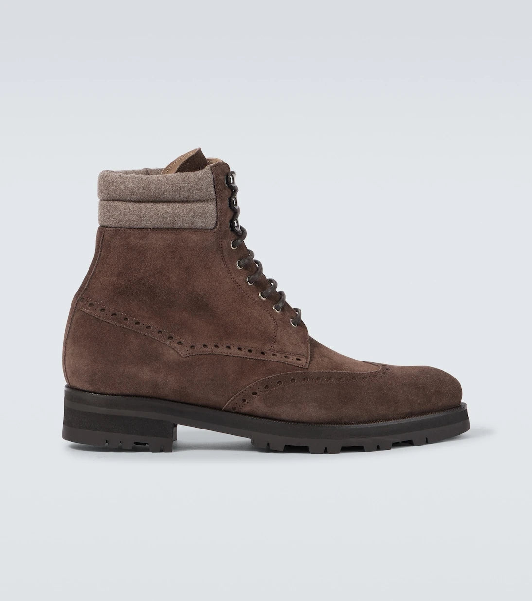 Manolo Blahnik - Sapele suede lace-up boots