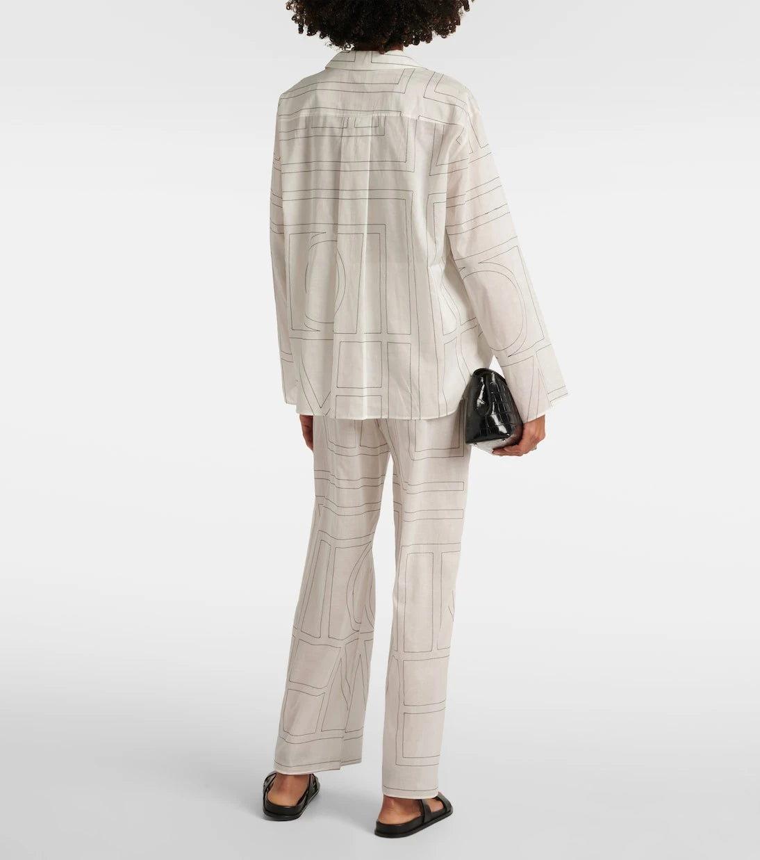 Toteme - Monogram cotton-blend shirt