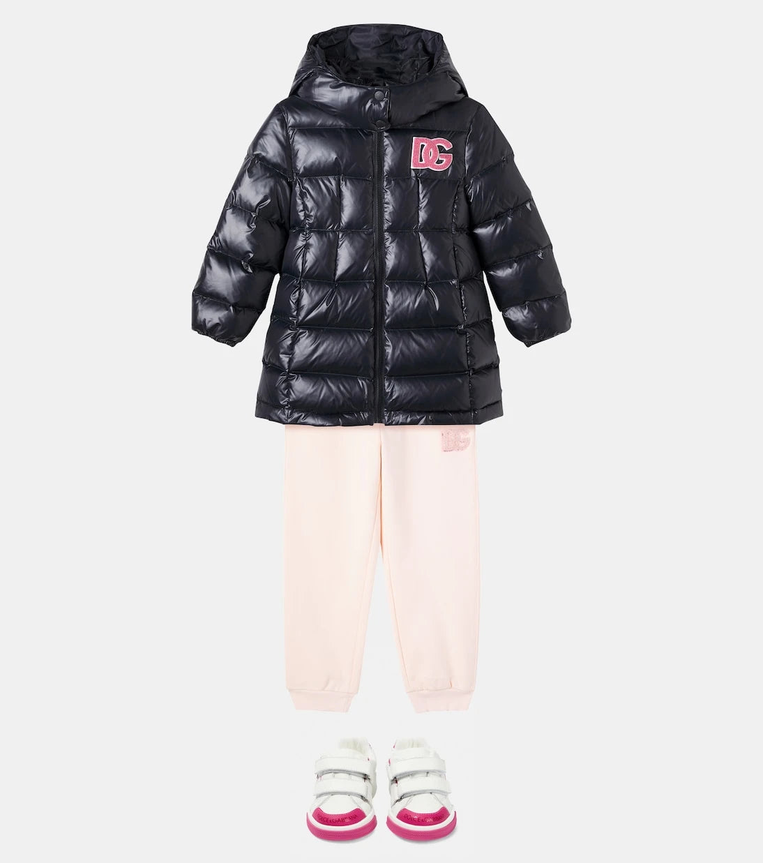 Dolce&Gabbana Kids - DG quilted down coat