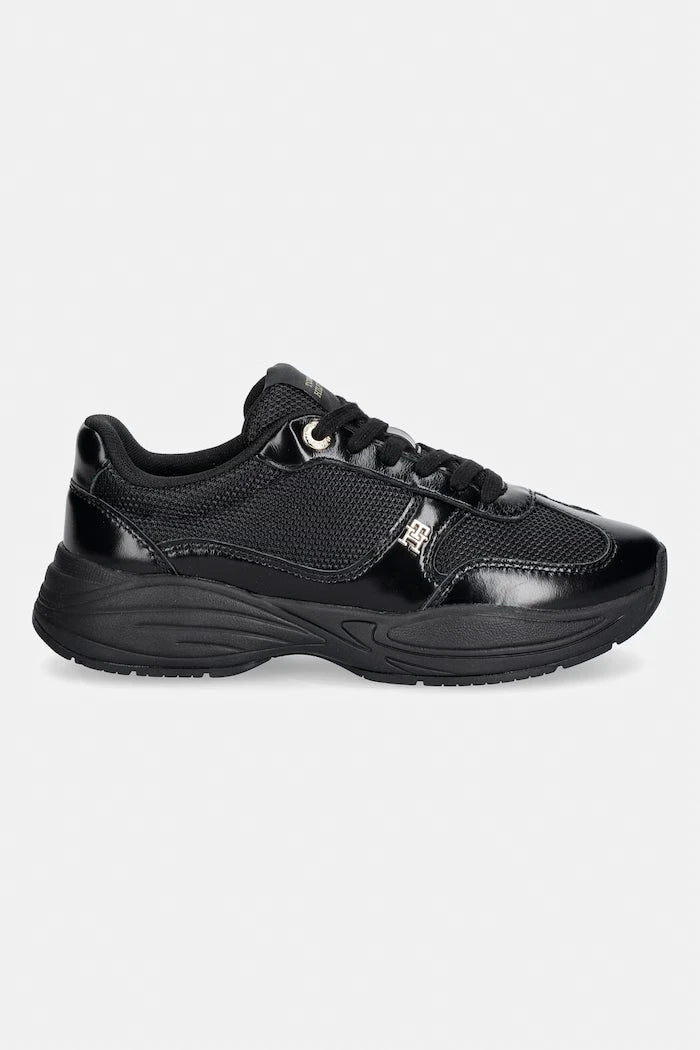 Tommy Hilfiger MODERN RUNNER SHINY LEATHER kadın spor ayakkabı