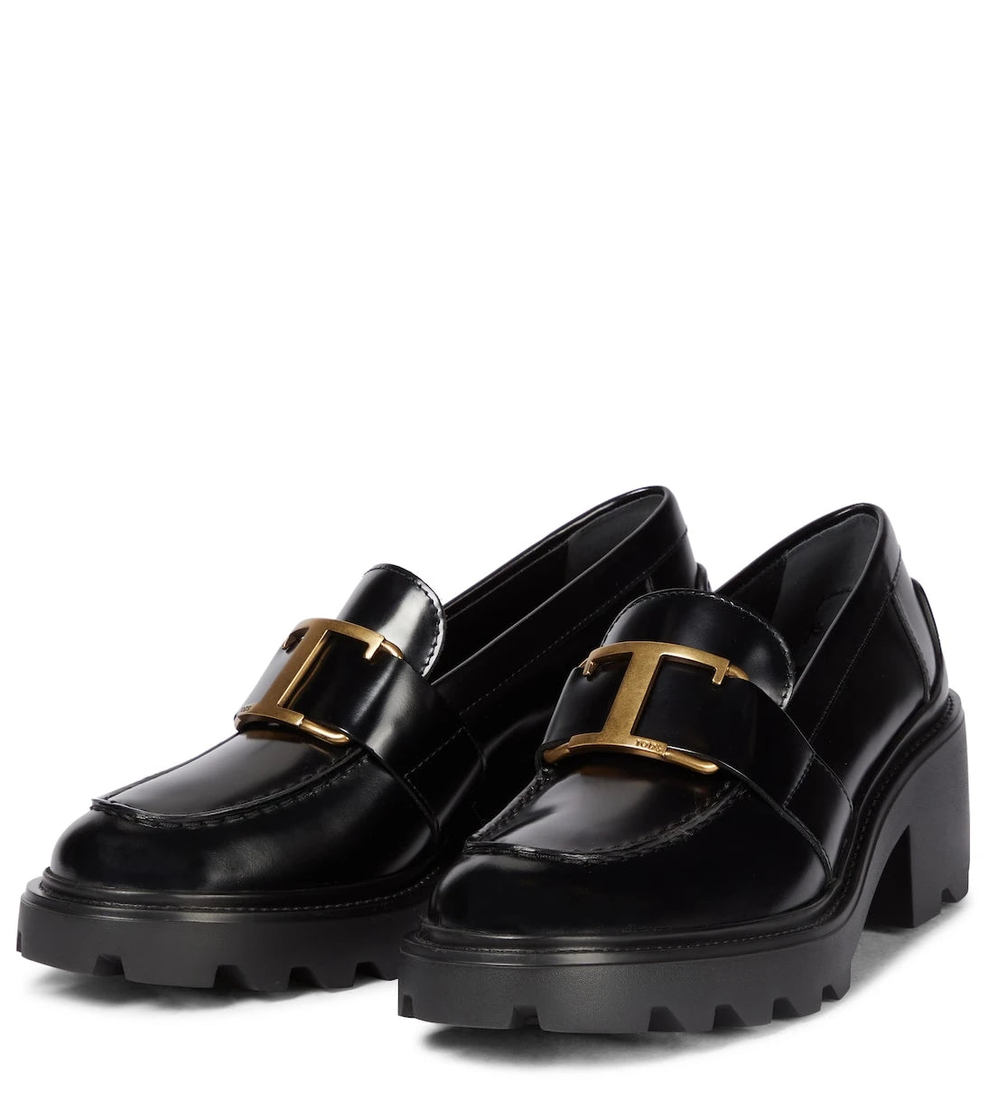 Tod's - Leather platform loafers